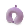 Solid-colored portable travel pillow for both men and women, simple and plain latex sleeping wonder, soft and slow rebound headrest wholesale Item Picture